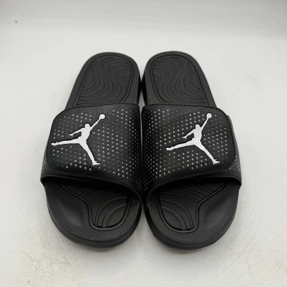 Nike Air Jordan Hydro 5 Slides Sandals Mens Sz 13 Black/White Slip On 820257-010